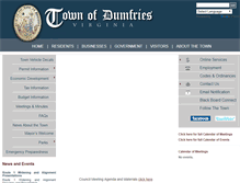 Tablet Screenshot of dumfriesva.gov